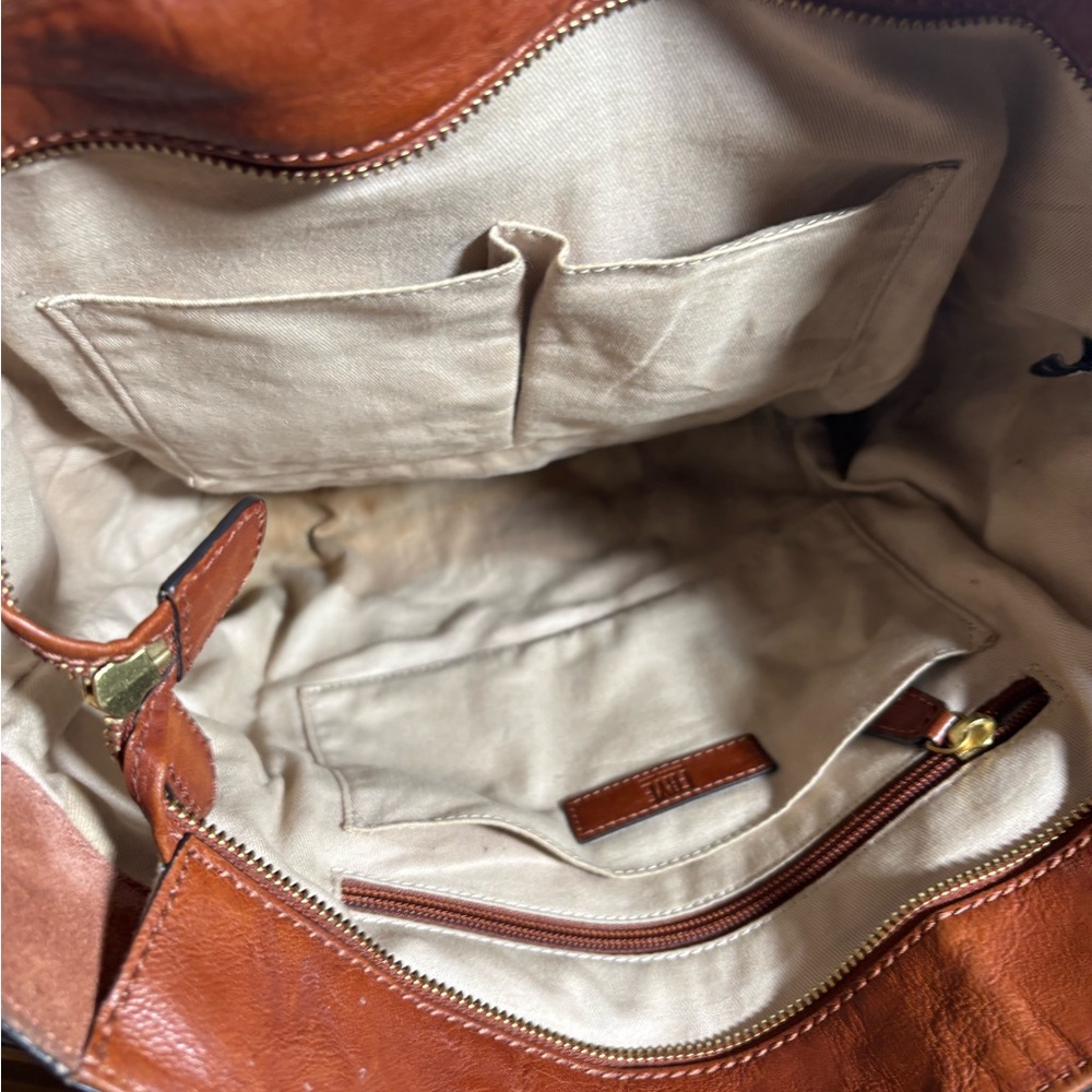 FRYE Brown Leather Tote Bag - Picture 9 of 9